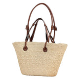 Large Handwoven Shoulder Bag for Summer Beach Vacation