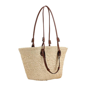 Large Handwoven Shoulder Bag for Summer Beach Vacation