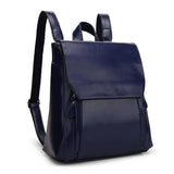 Lady Leather Backpack Travel Bag with Pockets