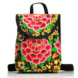 National Wind Embroidered Small Backpack Shoulder Bag