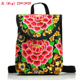 National Wind Embroidered Small Backpack Shoulder Bag