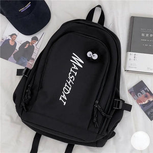 Retro Canvas Backpack for Teen Girls School Classic Bag