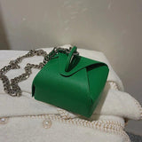 Thick Chain Ladies Box Bag Shoulder Messenger Bag