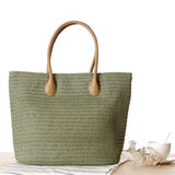 European Style Straw Bag Shoulder Bag Travel Beach Woven Women Bag
