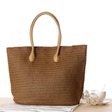 European Style Straw Bag Shoulder Bag Travel Beach Woven Women Bag