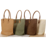 European Style Straw Bag Shoulder Bag Travel Beach Woven Women Bag