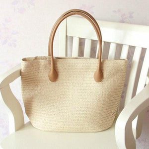 European Style Straw Bag Shoulder Bag Travel Beach Woven Women Bag