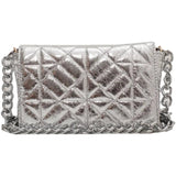 Lattice Flap Crossbody Bag PU Leather Women's Handbag