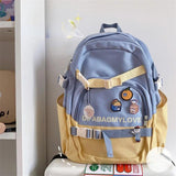 Vintage Backpack Women School Bags Girl Cartoon Teen