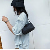 Women's Shoulder Armpit Handbag Chain Strip Cylinder Messenger Bag
