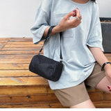 Women's Shoulder Armpit Handbag Chain Strip Cylinder Messenger Bag