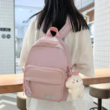 Nylon Women Backpack Small Travel Bag Mini Shoulder Bag Girls Schoolbag