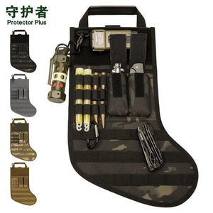 600D Nylon Tactical Christmas Stockings Bag MOLLE Storage Bag