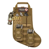 600D Nylon Tactical Christmas Stockings Bag MOLLE Storage Bag