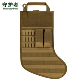 600D Nylon Tactical Christmas Stockings Bag MOLLE Storage Bag