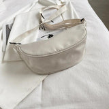 Stacy Nylon Messenger Bag Wide Shoulder Dumpling Bag