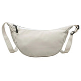 Stacy Nylon Messenger Bag Wide Shoulder Dumpling Bag