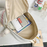 Rabbit Girls School Bags Nylon Waterproof Backpack Large Capacity