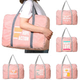 Water Proof Foldable Travel Bag Large Capacity Handbag Casual Phrase Series