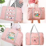 Water Proof Foldable Travel Bag Large Capacity Teeth Series Print Tote Pack