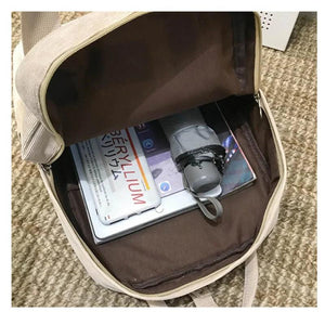 Corduroy Backpack Women Large Capacity School Bag Teen Travel Knapsack