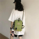 Small Women's Multifunction Backpack Crossbody Shoulder Bag for Teen Girls