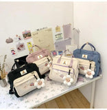 Multi-Functional Women Backpack Preppy Style Shoulder Bag Teenage Girls Bag