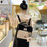 Multi-Functional Women Backpack Preppy Style Shoulder Bag Teenage Girls Bag