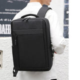 Large Capacity Business School Backpack USB Charging Laptop Waterproof Rucksack