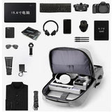 Large Capacity Business School Backpack USB Charging Laptop Waterproof Rucksack