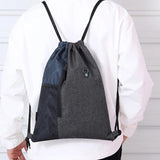 Large Portable Women Drawstring Backpack Gym Drawstring Bag