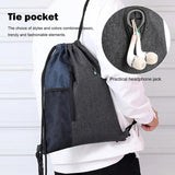Large Portable Women Drawstring Backpack Gym Drawstring Bag