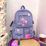 Nylon Students Schoolbag Shoulder Tote Bag Casual Daypack