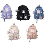 Nylon Students Schoolbag Shoulder Tote Bag Casual Daypack
