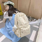 Floral Prints Backpack Girls Large Capacity School Bookbag