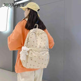 Floral Prints Backpack Girls Large Capacity School Bookbag