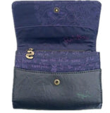 Spain embroidered butterfly openwork wallet