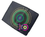 Spain embroidered butterfly openwork wallet