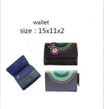 Spain embroidered butterfly openwork wallet