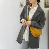 Nylon Crossbody Bag Large Capacity Half-moon Hobo Travel Clutch Bolso