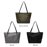 Women's Beach Tote Shopper Bag Nylon Shoulder Top-handle Bag