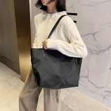 Women's Beach Tote Shopper Bag Nylon Shoulder Top-handle Bag