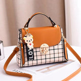 Women's Crossbody Bag Leather Flap Shoulder Messenger Bag