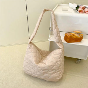 Nylon Women's Shoulder Bag Crossbody Handbag Large Flap
