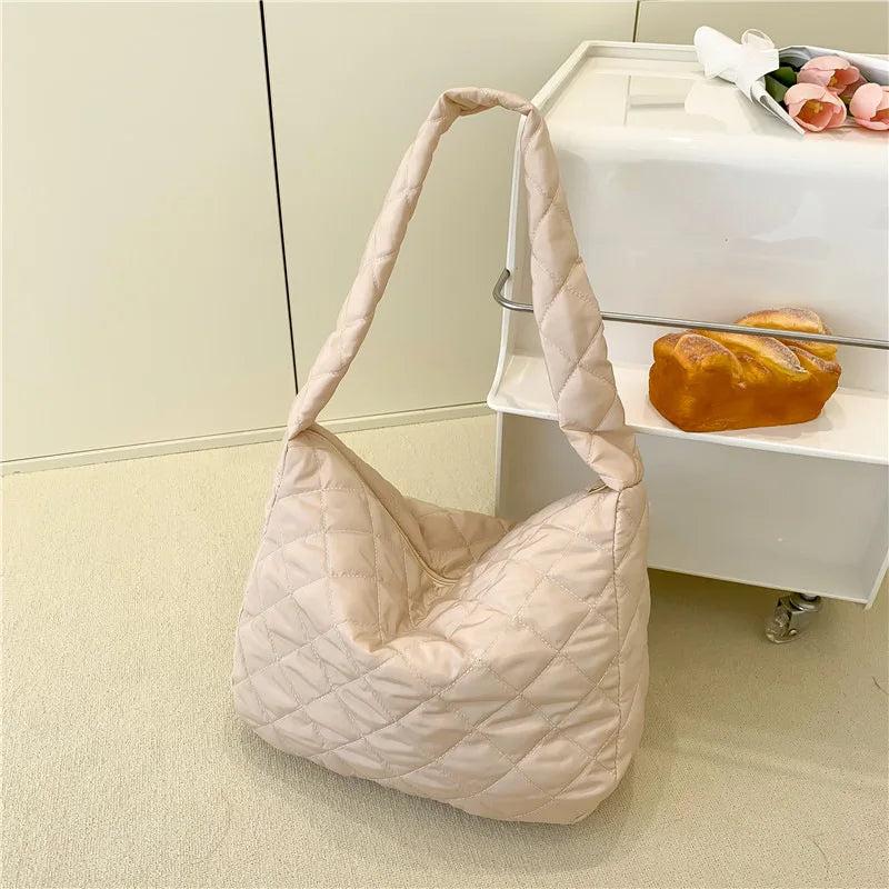 Nylon Women's Shoulder Bag Crossbody Handbag Large Flap