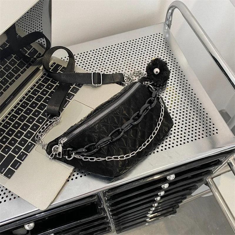 Nylon Women's Shoulder Bag Chain Crossbody Handbag