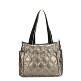Nylon Women's Shoulder Bag Plaid Quilted Crossbody Handbag