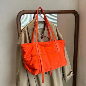 Nylon Women's Shoulder Bag Crossbody Bag Large Flap Handbag