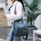 Women's Soft Leather Backpack for Travel and Leisure