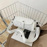 Lattice Tote Barrel Shaped Bag Summer Nylon Women's Handbag